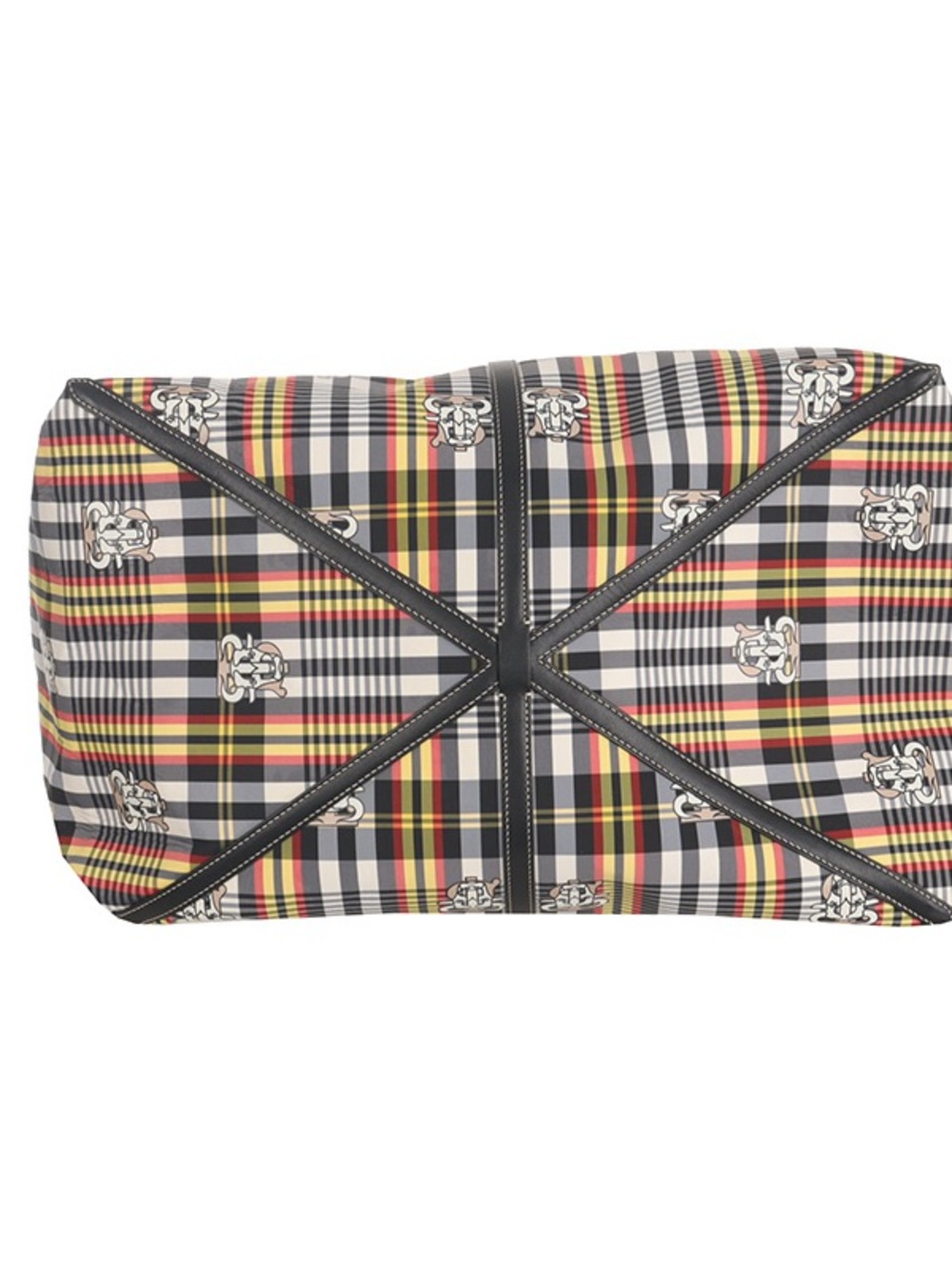 ♥️Burberry Elegant Giant Tartan Plaid Large Tote Bag with Contrast Trim♥️ - Picture 7 of 14
